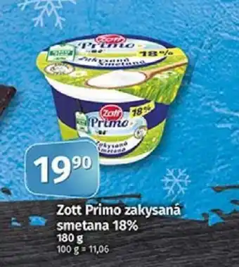 COOP TIP Zott Primo zakysaná smetana 18% nabídka