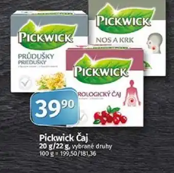 COOP TIP Pickwick Čaj nabídka