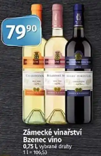 COOP TIP Zámecké vinařství Bzenec víno 0,75 L nabídka
