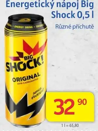 Kubík potraviny Energetický nápoj Big Shock 0,5L nabídka