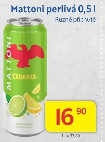 Kubík potraviny Mattoni perlivá 0,5 L nabídka