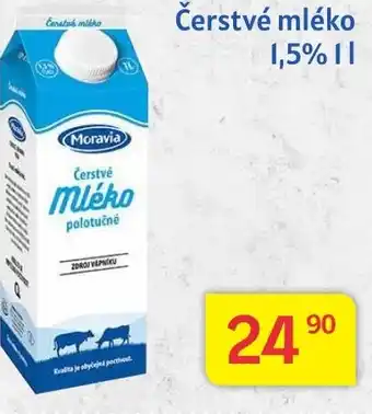 Kubík potraviny Čerstvé mléko 1,5% 1L nabídka