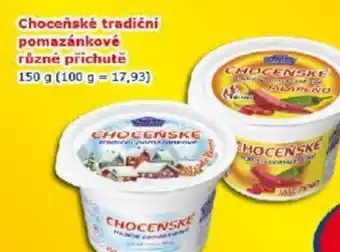 Choceňské tradiční pomazánkové různé příchutě