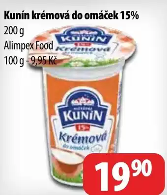 Partner Maloobchodní síť Kunín krémová do omáček 15% nabídka