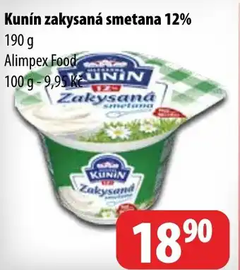 Kunín zakysaná smetana 12%