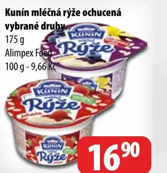 Kunín mléčná rýže ochucená vybrané druhy