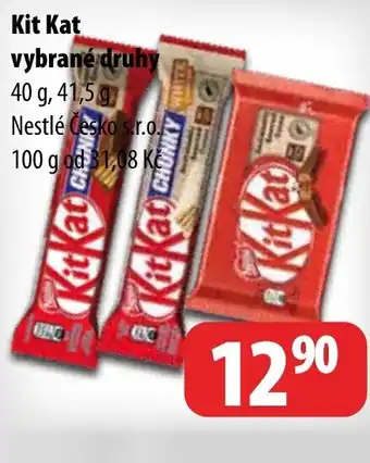 Partner Maloobchodní síť Kit Kat vybrané druhy nabídka