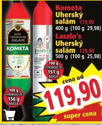 Norma Kometa Uherský salám nabídka