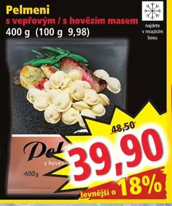Norma Pelmeni s vepřovým / s hovězím masem nabídka