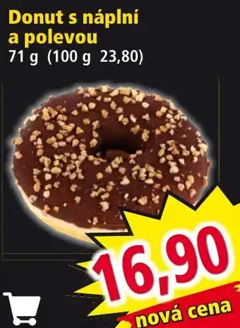Donut s náplní a polevou