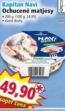 Norma Kapitan Navi Ochucené matjesy nabídka