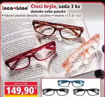 Norma Čtecí brýle, sada 3 ks dámské nebo pánské nabídka
