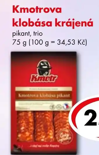 CBA Kmotrova klobása krájená nabídka