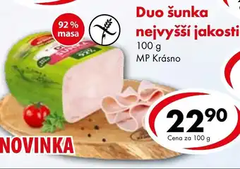 CBA Duo šunka nejvyšší jakosti 100 g nabídka