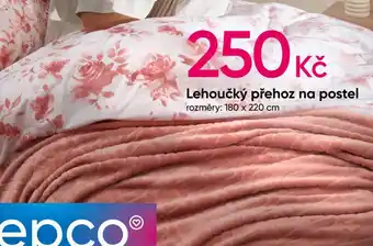 Lehoučký přehoz na postel