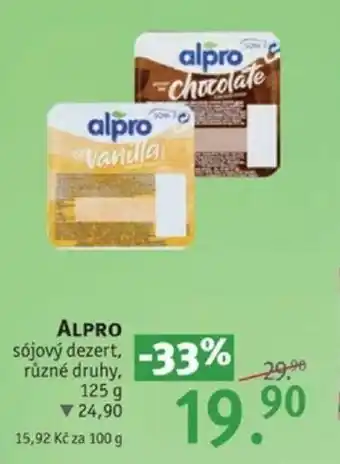 Rossmann ALPRO sójový dezert, různé druhy nabídka