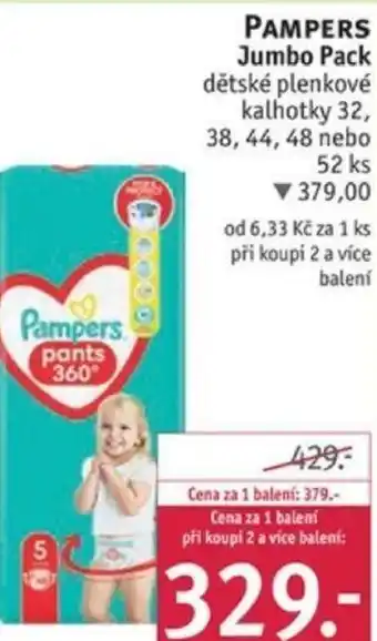 Rossmann PAMPERS Jumbo Pack nabídka