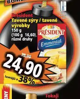 Norma Président tavený sýr nabídka