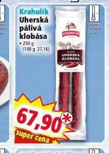 Norma Uherská pálivá klobása nabídka