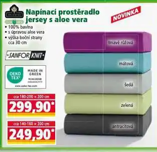 Norma Napínací prostěradlo nabídka