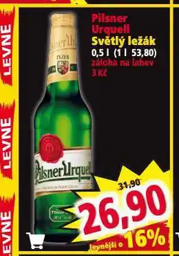 Norma Pivo pilsner urquell nabídka