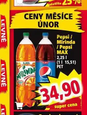 Norma Pepsi max nabídka