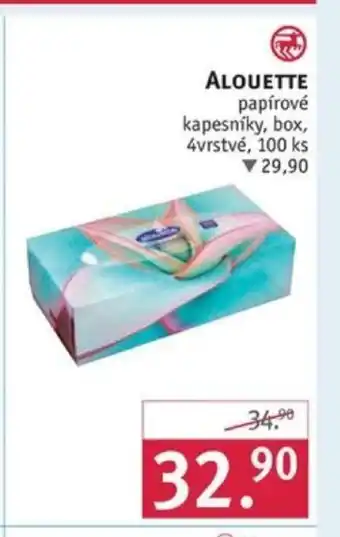 Rossmann ALOUETTE papírové kapesníky, box nabídka