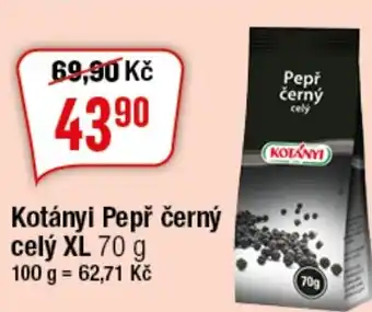 TEMPO Kotányi Pepř černý celý XL 70 g nabídka