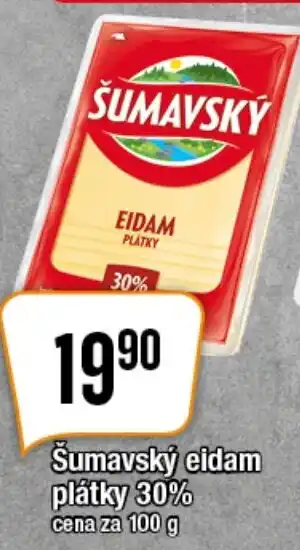 TEMPO Šumavský eidam plátky 30% nabídka