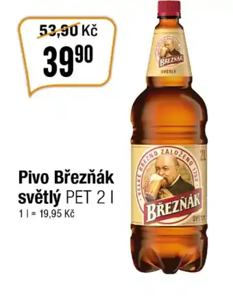 Pivo Březňák světlý PET 2 l.