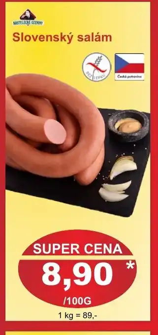 PLUS JIP Slovenský salám nabídka