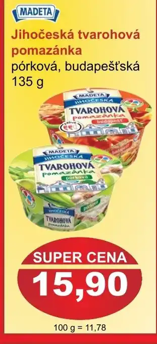 PLUS JIP Jihočeská tvarohová pomazánka nabídka