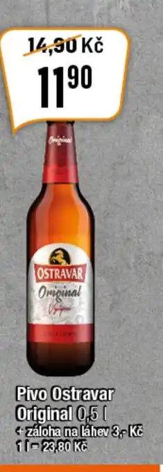 TEMPO Pivo Ostravar Original 0,5 l. nabídka