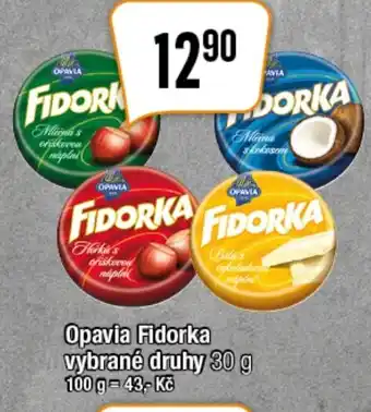 TEMPO Opavia Fidorka vybrané druhy 30 g nabídka