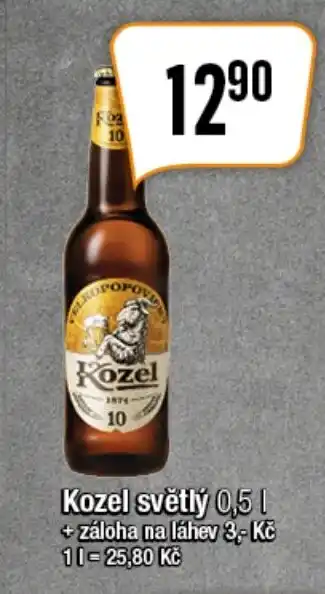 TEMPO Kozel světlý 0,5 l. nabídka