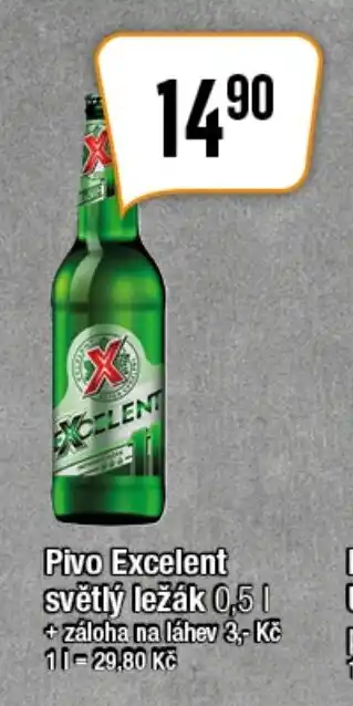 TEMPO Pivo Excelent světlý ležák 0,5 l. nabídka