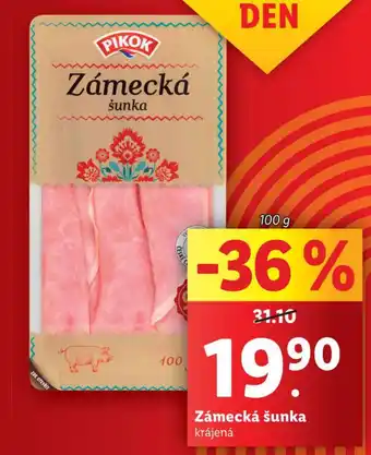 Lidl Zámecká šunka nabídka