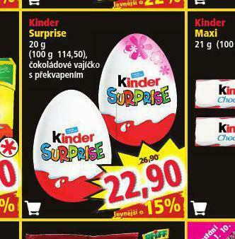 Norma Kinder surprise nabídka