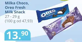 Potraviny CZ Milka Choco, Oreo Fresh Milk Snack nabídka
