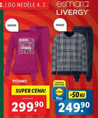 Lidl PYŽAMO nabídka