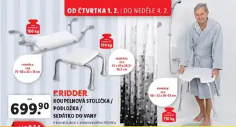 Lidl KOUPELNOVÁ STOLIČKA / PODLOŽKA/ SEDÁTKO DO VANY nabídka