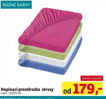 Napínací prostěradlo Jersey