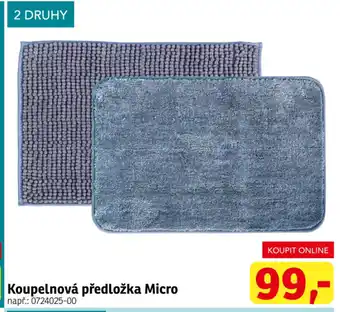 Koupelnová předložka Micro