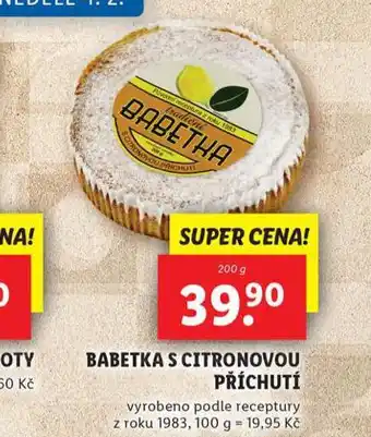 Lidl Bagetka s citronovou příchutí nabídka