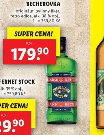 Lidl Becherovka nabídka