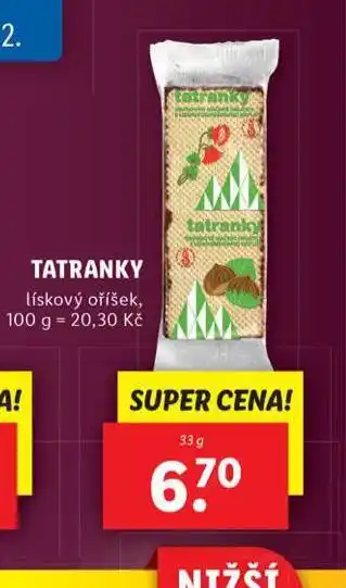Lidl Tatranky nabídka