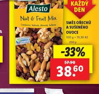 Lidl Směs ořechů a sušeného ovoce nabídka
