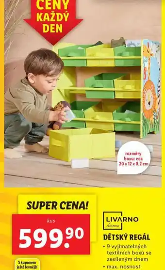 Lidl Dětský regál nabídka