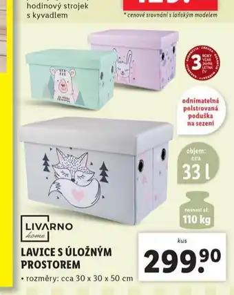 Lidl Lavice s úložným prostorem nabídka