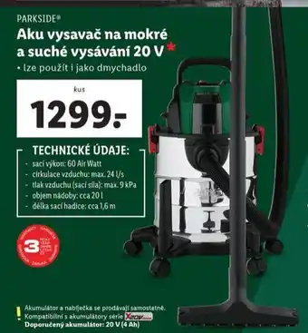Lidl Aku vysavač na mokré a suché vysávání nabídka